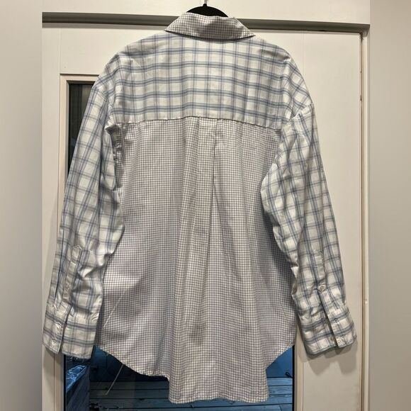 NWT Abercrombie and Fitch‎ women’s oversized button up mixed plaid size S - Picture 3 of 8